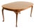 Six Person Hickory Chair James River Collection Queen Anne Banded Mahogany Oval Dining Table, Late 20th Century For Sale