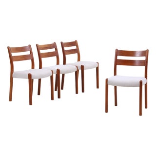 Mid-Century Danish Teak Chairs from EMC Møbler, Set of 4 For Sale