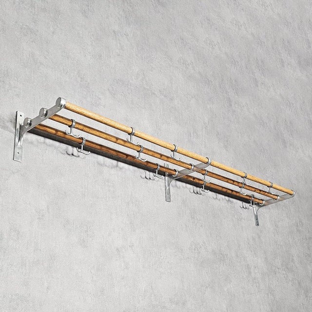 1940s Large Wall Coat Rack by Gunnar Bolin For Sale - Image 5 of 5