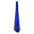 Pair of Tall Cobalt Blue Art Glass Bottles, Sculptural Cone Forms For Sale - Image 4 of 9