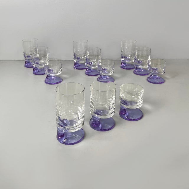 Italian Modern Smoke Glasses attributed to Joe Colombo for Arnolfo di Cambio, 1960s, Set of 12 For Sale - Image 18 of 18