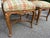 Vintage French Style Wood and Plaid Upholstered Dining Chairs- A Set of 6 For Sale - Image 4 of 11