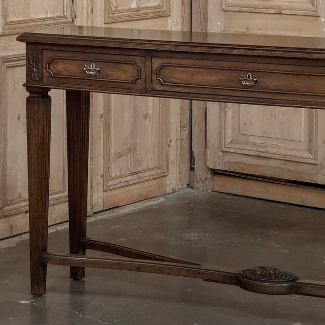 English Mahogany Neoclassical Console ~ Sofa Table For Sale - Image 14 of 18