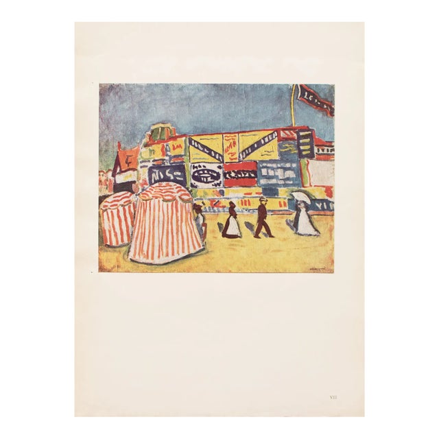 1943 After Albert Marquet "The Posters in Trouville", First Edition Parisian Lithograph For Sale