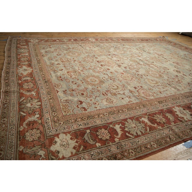 Textile Vintage Distressed Mahal Carpet - 8'10" X 11'8" For Sale - Image 7 of 12