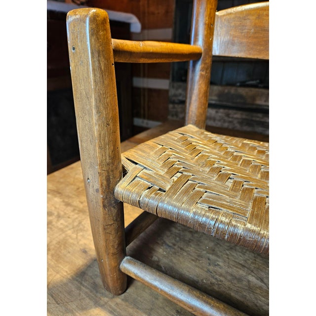 Antique Early American Child's Ladder Back Chair. For Sale - Image 11 of 12