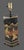 Late 20th Century Vintage Asian Black Lacquer Hexagonal Figural Chinoiserie Table Lamp For Sale - Image 5 of 12