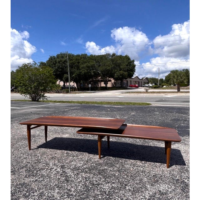 Fully-Refinished Mid Century Bassett Artisan Switchblade Coffee Table For Sale In Tampa - Image 6 of 7