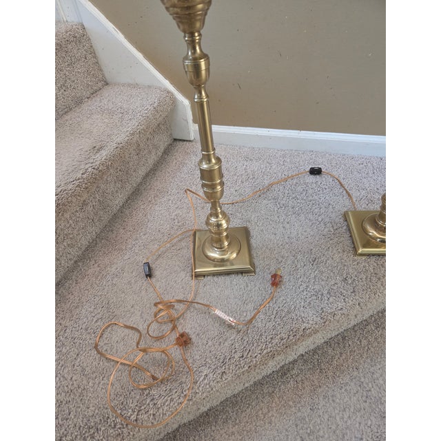Late 20th Century Frederick Cooper Candlestick Lamps, a Pair For Sale - Image 13 of 13