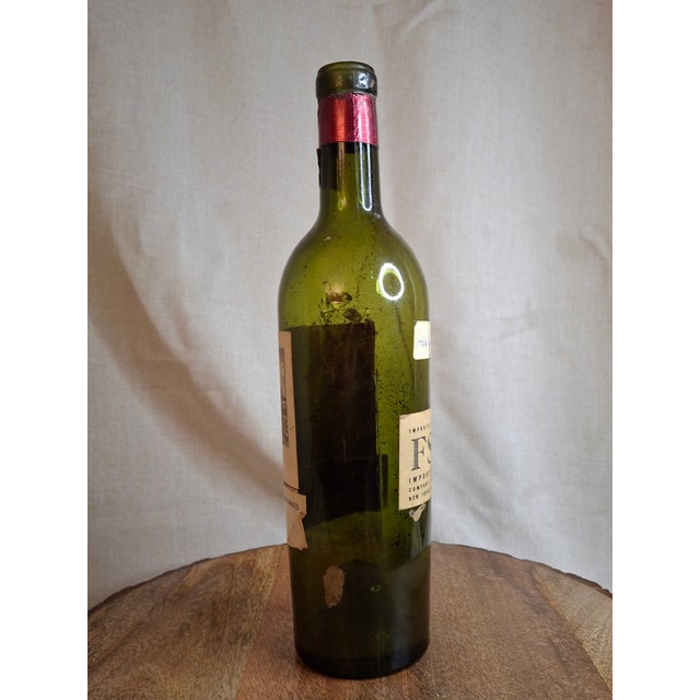 Vintage Empty 1947 Château Cos d'Estournel Wine Bottle - Heublein Rare Wine Auction For Sale - Image 12 of 16