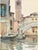 Rialto Bridge, Venice by John Singer Sargent, Vintage Art Print, 24" X 32" For Sale