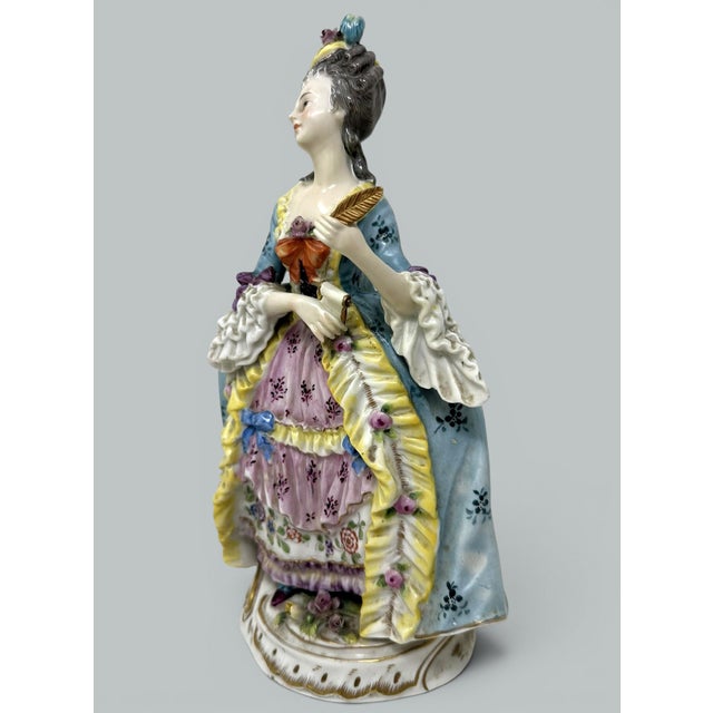Late 19th Century Antique Sitzendorf German Porcelain China Dancing Male Female Figure Group 19Ct For Sale - Image 5 of 9
