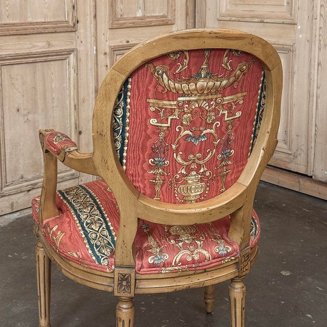 Set of 8 French Louis XVI Fruitwood Dining Chairs Includes 2 Armchairs For Sale - Image 14 of 18