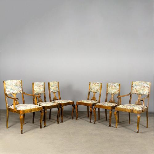 Art Nouveau Chairs, Set of 6 For Sale - Image 3 of 18