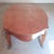 Vintage Solid Wood French Style Oval Coffee Table With Bronze Leaf Accents For Sale - Image 14 of 14