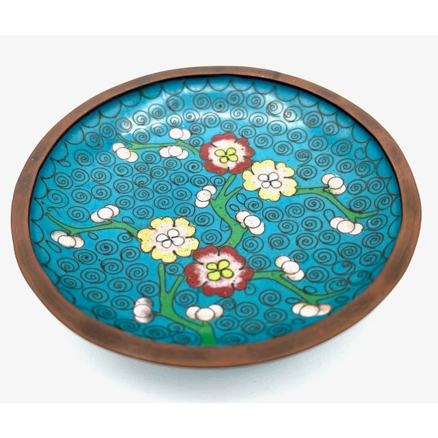 Vintage Chinese Cloisonné Catch-All Tray - Pair For Sale In Las Vegas - Image 6 of 9
