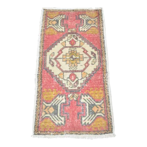 Handmade Turkish Vintage Small Rug Rug
