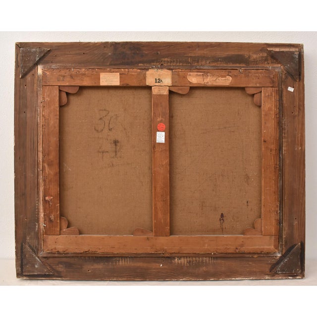 Angelina-Marie-Eugénie Drumaux, Art Deco Still Life with Flower Vase, 20th Century, Oil on Canvas, Framed For Sale - Image 11 of 12