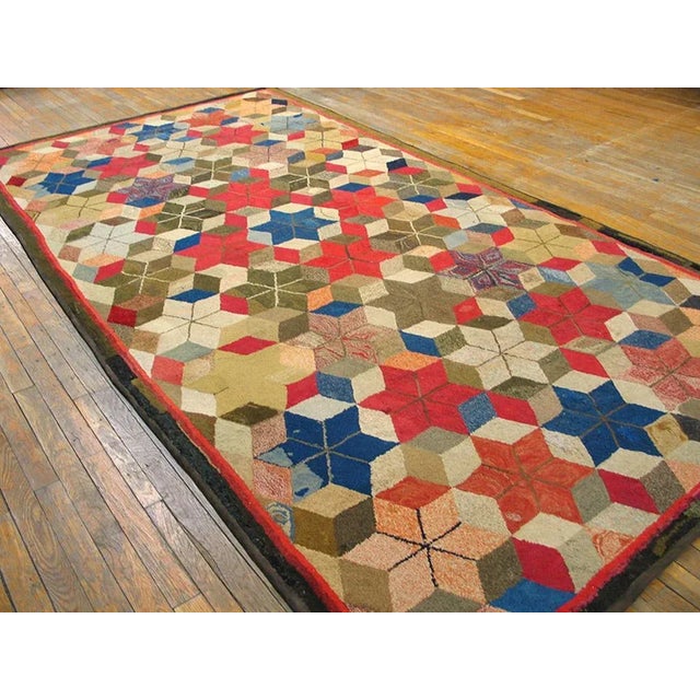 Early 20th Century American Hooked Rug ( 5'8" x 11' - 173 x 335 ) For Sale - Image 4 of 7