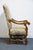 Wood Century Furniture Rustic Old World Transitional Upholstered Dining / Accent Lounge Arm Chair For Sale - Image 7 of 10