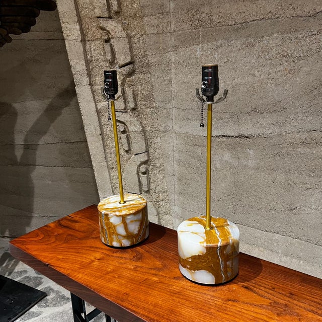 2010s Pr Limited Edition Polished Quartz Table Lamps For Sale - Image 5 of 11