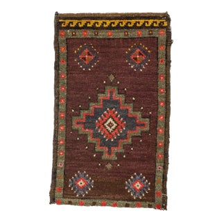 Vintage Mini Turkish Rug For Sale
