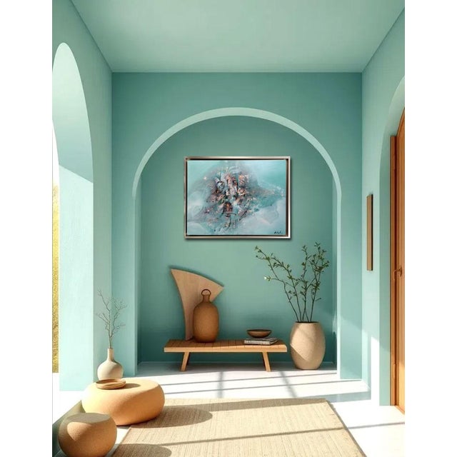 Contemporary Ovidiu Kloska, Intimate Calligraphies of Forgetting 2, Acrylic For Sale - Image 3 of 8