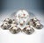 Meissen coffee and tea service, consisting of 22 parts: 1 coffee pot, 1 milk jug, 1 lidded sugar bowl, six cups, six...