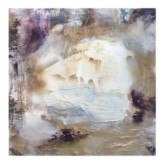 "Portal (#5 in Series)" Original Abstract Modern Art Metallic Landscape Painting For Sale