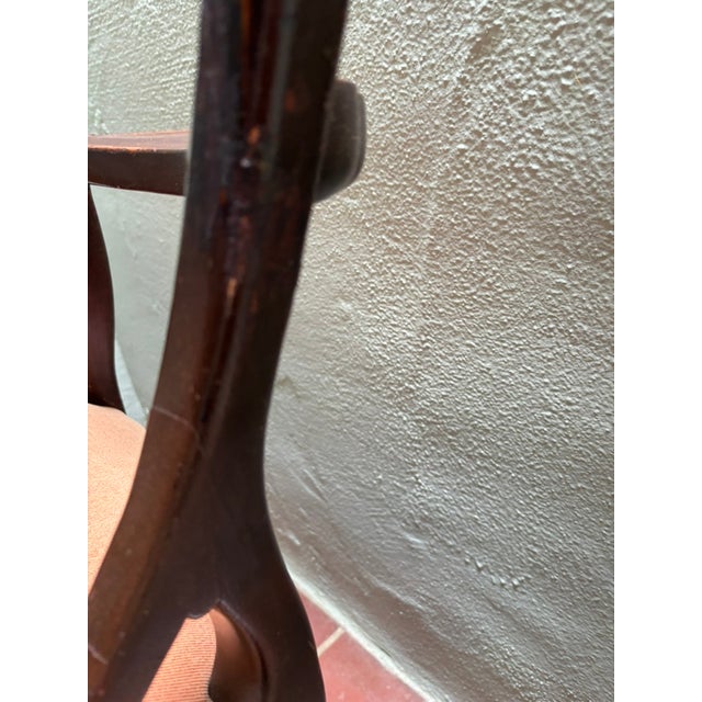 Set of 4 Mahogany Carved Shield Back Dining Chairs For Sale - Image 11 of 12