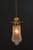 Art Deco Brass Pendant with Glass Shade, Vienna, 1920s For Sale - Image 13 of 18