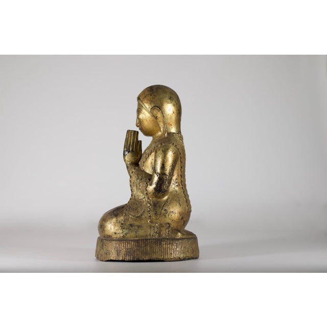 Burmese Artist, Worshipper, 18th Century, Papier Mache For Sale - Image 5 of 13