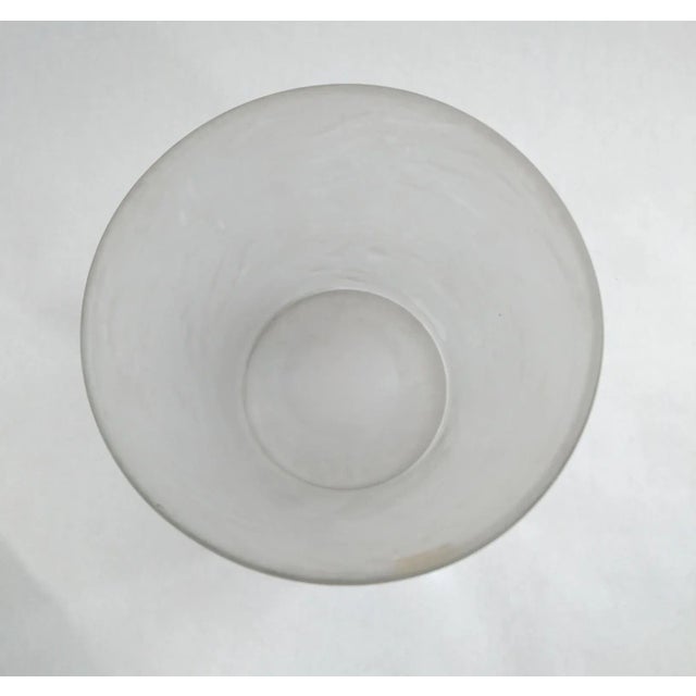 Vintage Swedish Art Deco Frosted Glass Ice Bucket from Pukeberg For Sale - Image 4 of 6