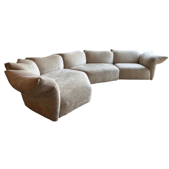 Edra Standard 3-Piece Modular Sectional Sofa designed by Francesco Binfaré for Edra. Versatile composition can be...