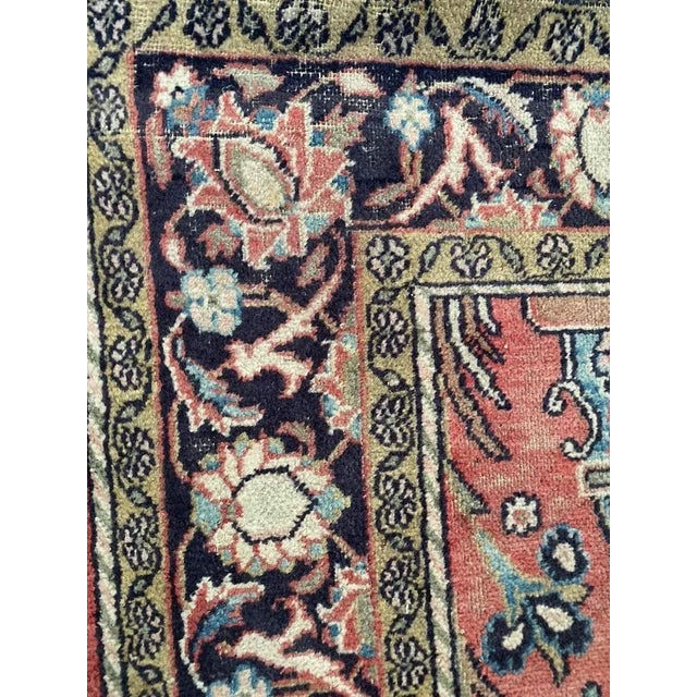 Mid-Century Rug with Floral Pattern For Sale - Image 6 of 16
