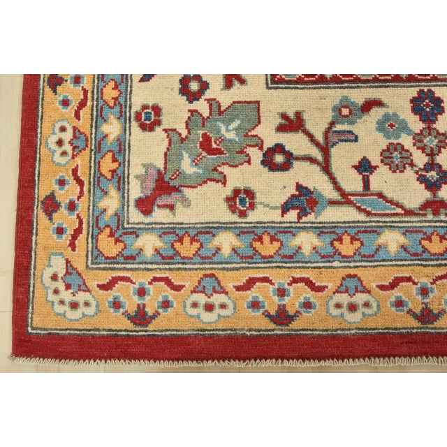 Caucasian Rug 8’2” X 9’10” Red Wool Traditional Hand-Knotted Oriental Carpet For Sale - Image 12 of 15