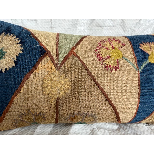 17th Century Antique 17th Century Florentine Botanical Tapestry Pillow For Sale - Image 5 of 7