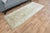 Beige 1970s Vintage Handmade Wool Cotton Turkish Beige Runner Rug For Sale - Image 8 of 11