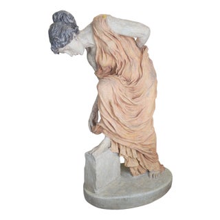 Art Nouveau Figure Lady in Evening Dress, 1900, Plaster For Sale