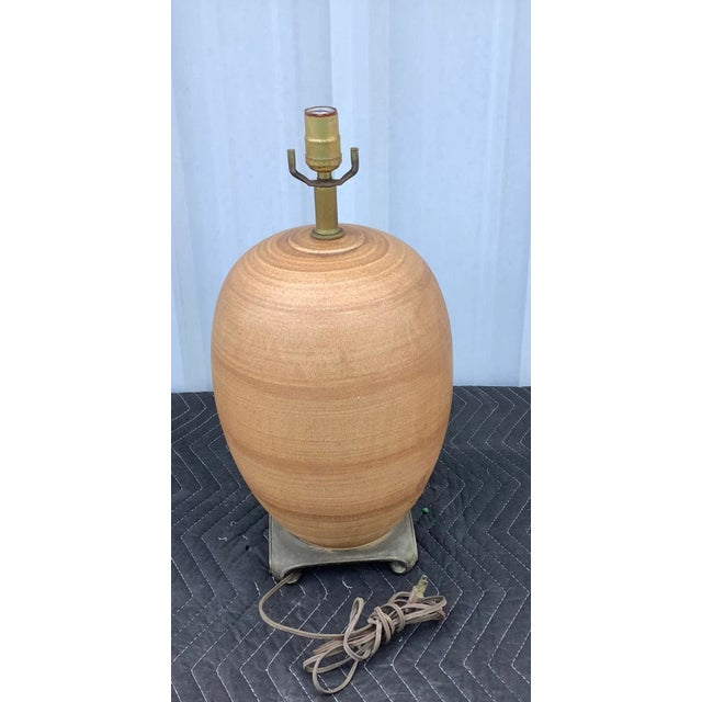 Vintage 1970s Ceramic Chinoiserie Table Lamp For Sale - Image 4 of 7