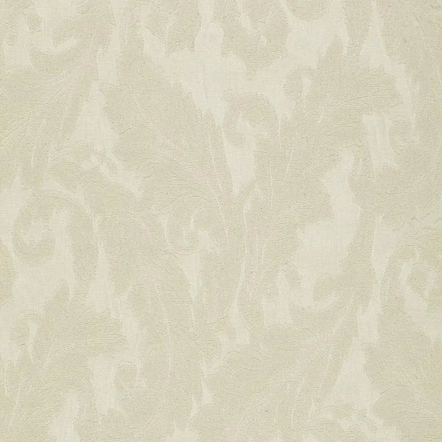 Sample- Schumacher Madras Arabesque Fabric in Ecru For Sale