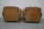 French Cognac Moustache Back Leather Club Chairs, 1940s, Set of 2 For Sale - Image 17 of 18