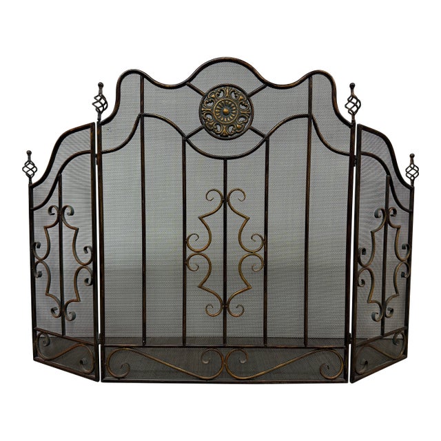 Accent Plus Victorian Fireplace Screen For Sale