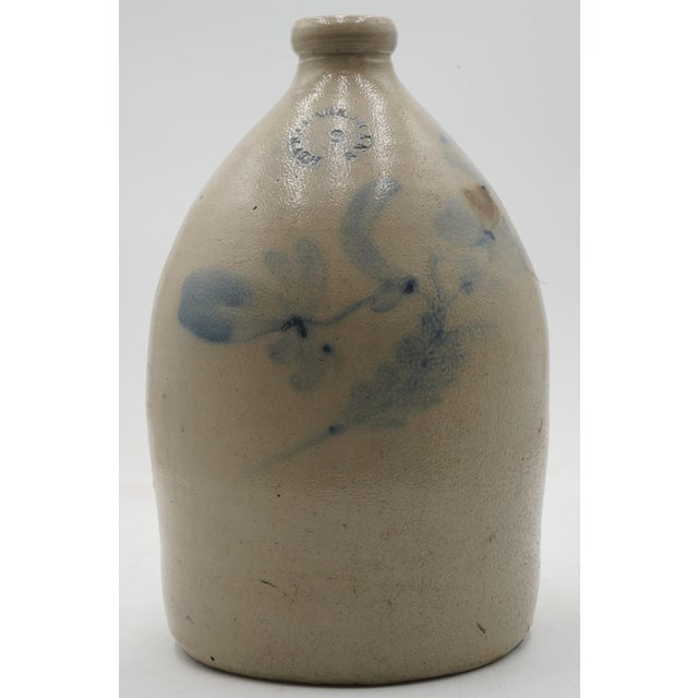 Age: c1843-1891 Details: High Quality Construction Blue Flowers on Front From Athens NY Offered @ Fraction of Original...