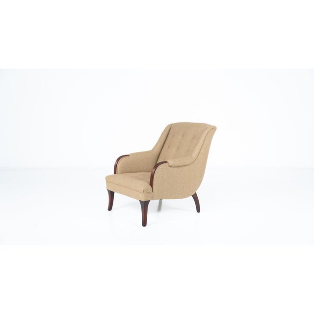 Lounge Chairs in Wood and Upholstery, 1920s, Set of 2 For Sale - Image 10 of 18