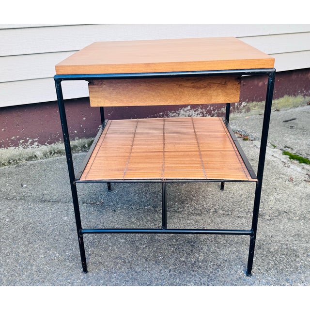 Tan Vintage 1950s Paul McCobb Style Planner Group Maple Nightstand For Sale - Image 8 of 9