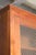 1960s walnut veneer kitchen storage cabinet. This cabinet has eight pieces: four upper shelving units with chicken wire...