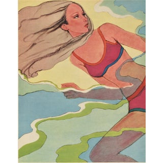 1967 Bathing Suit Design Print Antonio Lopez For Sale