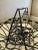 Early 20th Century, handcrafted in France, black finish wrought iron, European Antique market find, handled egg/ veggies...