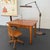Wood Early 20th Century Industrial Oak Library Desk For Sale - Image 7 of 10